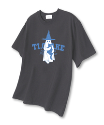 ゴーストキャット 半袖Tシャツ ダークグレー