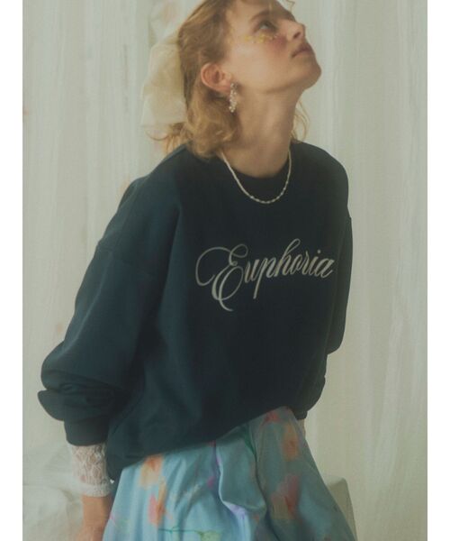 RESEXXY（リゼクシー）の「エンブロイダリーロゴスウェットトップス（スウェット・レディース・ピンク/ホワイト/ネイビー・FREE）」の9枚目の写真