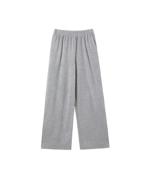 LAP(ラップ)の「ベルベットパイピングワイドパンツ AR4WPB60(その他パンツ・レディース・ミックスグレー/ブラック/チャコール・FREE)」の2枚目の写真