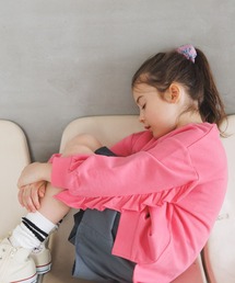 BAYFLOW（ベイフロー）の「[カラフル!春カラー♪]スリーブフリルBIGスウェット(KIDS)（スウェット）」