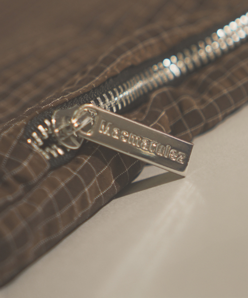 MASMARULEZ（マスマルールズ）の「[INT] Gym sack string bag _ plaid check brown（バックパック/リュック・レディース・ブラウン系その他・FREE）」の5枚目の写真