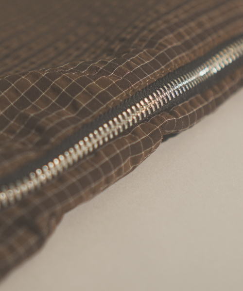 MASMARULEZ（マスマルールズ）の「[INT] Gym sack string bag _ plaid check brown（バックパック/リュック・レディース・ブラウン系その他・FREE）」の6枚目の写真