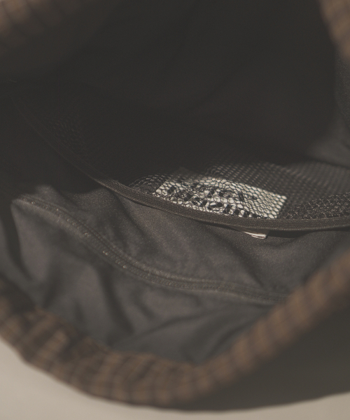 MASMARULEZ（マスマルールズ）の「[INT] Gym sack string bag _ plaid check brown（バックパック/リュック・レディース・ブラウン系その他・FREE）」の7枚目の写真