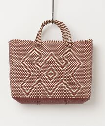 MAISON mou（メゾンムー）の「【Moon Bird/ムーンバード】手編みのメルカドバッグ・横?（M）（かごバッグ）」