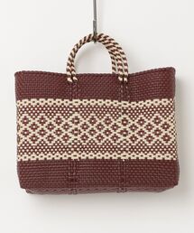 MAISON mou（メゾンムー）の「【Moon Bird/ムーンバード】手編みのメルカドバッグ・横?（M）（かごバッグ）」