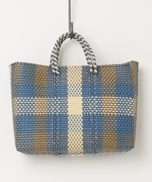 MAISON mou（メゾンムー）の「【Moon Bird/ムーンバード】手編みのメルカドバッグ・横?（M）（かごバッグ）」