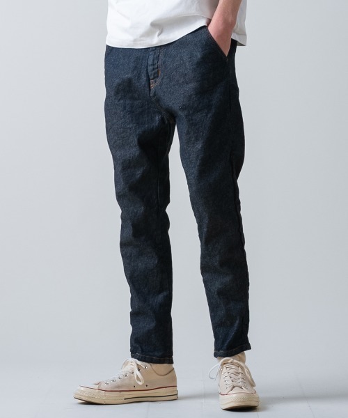 rehacer（レアセル）の「rehacer : Narrow Easy Denim Pants（デニムパンツ・メンズ・インディゴブルー・LARGE/MEDIUM/SMALL）」の14枚目の写真