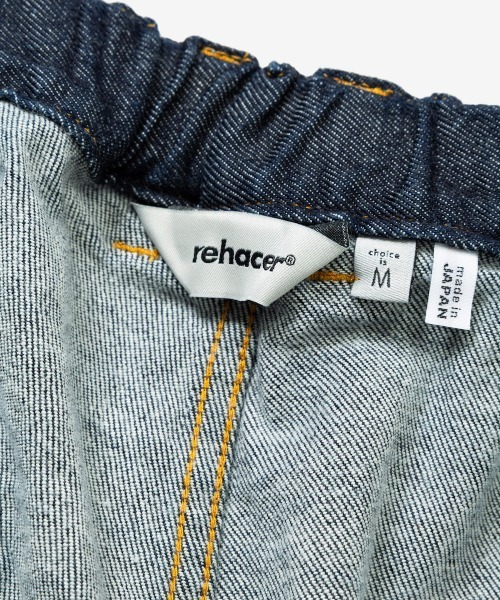 rehacer（レアセル）の「rehacer : Narrow Easy Denim Pants（デニムパンツ・メンズ・インディゴブルー・LARGE/MEDIUM/SMALL）」の2枚目の写真