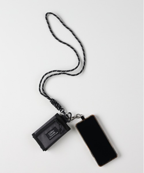 Right-on（ライトオン）の「【Right-on Basic】ネックストラップ付ミニウォレット (軽量/機能性/スタイリッシュ/多用途)（ショルダーバッグ・メンズ・グレー/ブラック/グリーン・ONE SIZE）」の3枚目の写真