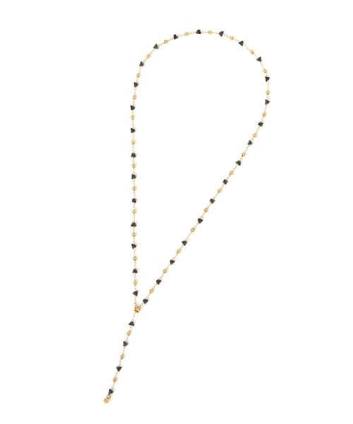 BAYFLOW（ベイフロー）の「ステンレスY字アソートネックレス（ネックレス・レディース・イエロー/ライトグレー・FREE）」の2枚目の写真