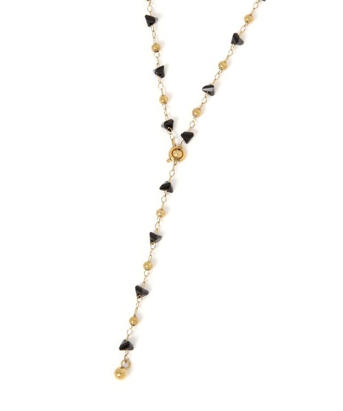 BAYFLOW（ベイフロー）の「ステンレスY字アソートネックレス（ネックレス・レディース・イエロー/ライトグレー・FREE）」の4枚目の写真