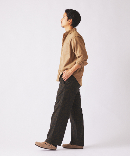 JOURNAL STANDARD relume（ジャーナルスタンダード　レリューム）の「JAMES FABRIC / ジェームスファブリック ヘザーブラッシュ ネルシャツ（シャツ/ブラウス・メンズ・グリーン/キャメル/ブラウン/ライトグレー・LARGE/MEDIUM）」の17枚目の写真