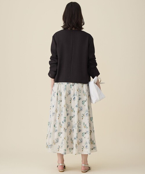 自由区(ジユウク)の「ライトカラミノーカラー ジャケット(ノーカラージャケット・レディース・ブラック系/ダークブラウン系/アイボリー系・40/38/36)」の17枚目の写真