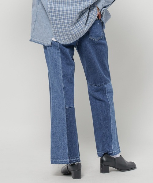 セール】[NKJ 2026SS] ストレートセミフレアデニムパンツ（デニム