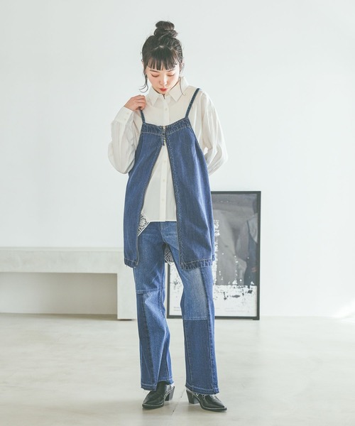 NKJ 2026SS] ストレートセミフレアデニムパンツ（デニムパンツ）｜niko