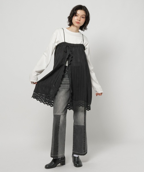 NKJ 2026SS] ストレートセミフレアデニムパンツ（デニムパンツ）｜niko