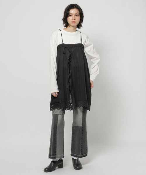 NKJ 2026SS] ストレートセミフレアデニムパンツ（デニムパンツ）｜niko