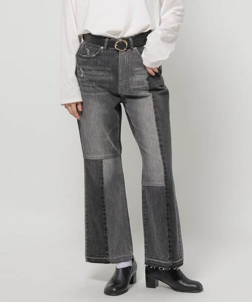 niko and...（ニコアンド）の「[NKJ 2026SS] ストレートセミフレアデニムパンツ（デニムパンツ・レディース・インディゴブルー/グレー・MEDIUM/LARGE）」の18枚目の写真