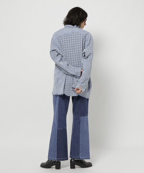 niko and...（ニコアンド）の「[NKJ 2026SS] ストレートセミフレアデニムパンツ（デニムパンツ・レディース・インディゴブルー/グレー・MEDIUM/LARGE）」の21枚目の写真