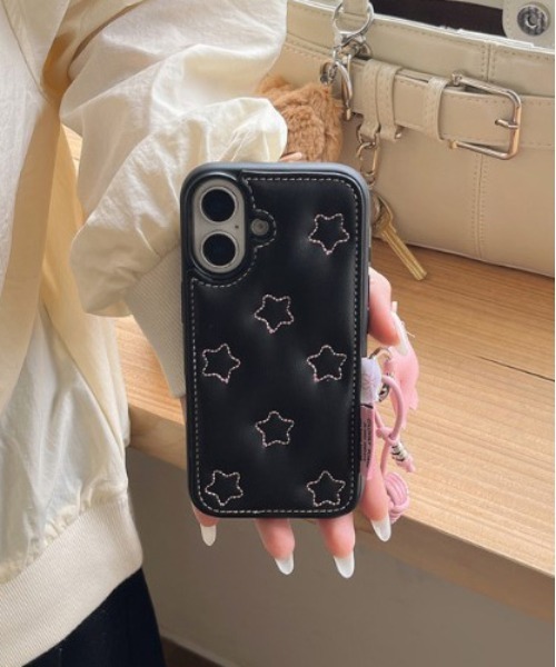 Port（ポート）の「【 Port / ポート 】 キルティング スター リボン モチーフ iPhoneケース #_（スマホケース/カバー・レディース・ブラック/ブラック系その他・iPhone 13/iPhone 14/iPhone 15/iPhone 16）」の5枚目の写真