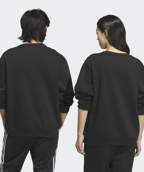 adidas(アディダス)の「Chillax ロゴ クルー スウェット(ジェンダーニュートラル) / アディダスオリジナルス adidas Originals(スウェット・メンズ・ブラック・LARGE/MEDIUM/X-SMALL/SMALL)」の2枚目の写真