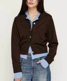 SLY | 【2026SS新作】LAYERED LIKE KNIT TOPS レイヤードライク ニットトップス 春服(ニット/セーター)