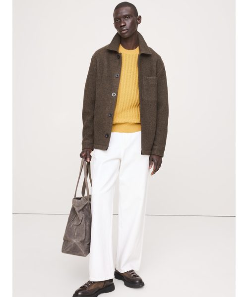 Banana Republic(バナナリパブリック)の「コットン リネンブ レンド クルーネックセーター(ニット/セーター・メンズ・イエロー/ベージュ・M/S/XL/L)」の6枚目の写真