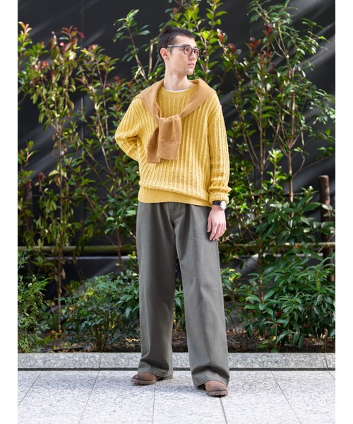 Banana Republic(バナナリパブリック)の「コットン リネンブ レンド クルーネックセーター(ニット/セーター・メンズ・イエロー/ベージュ・M/S/XL/L)」の3枚目の写真