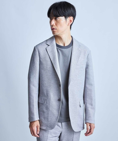 UNION STATION（ユニオンステーション）の「【セットアップ対応】カラミ織りテーラードジャケット〈通気性〉（テーラードジャケット・メンズ・ブラック/ライトグレー/ネイビー・S/M/L/LL）」の10枚目の写真