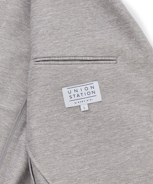 UNION STATION（ユニオンステーション）の「【セットアップ対応】カラミ織りテーラードジャケット〈通気性〉（テーラードジャケット・メンズ・ブラック/ライトグレー/ネイビー・S/M/L/LL）」の21枚目の写真