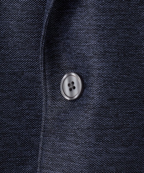 UNION STATION（ユニオンステーション）の「【セットアップ対応】カラミ織りテーラードジャケット〈通気性〉（テーラードジャケット・メンズ・ブラック/ライトグレー/ネイビー・S/M/L/LL）」の17枚目の写真