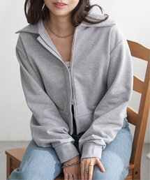 VENCEEXCHANGE（ヴァンスエクスチェンジ）の「襟付きジップカーディガン（パーカー）」