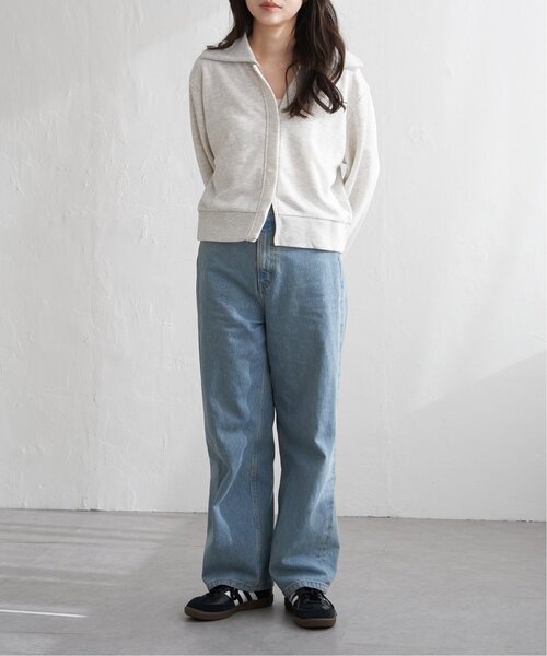 VENCEEXCHANGE（ヴァンスエクスチェンジ）の「襟付きジップカーディガン（パーカー・レディース・杢グレー/アイボリー・FREE）」の22枚目の写真