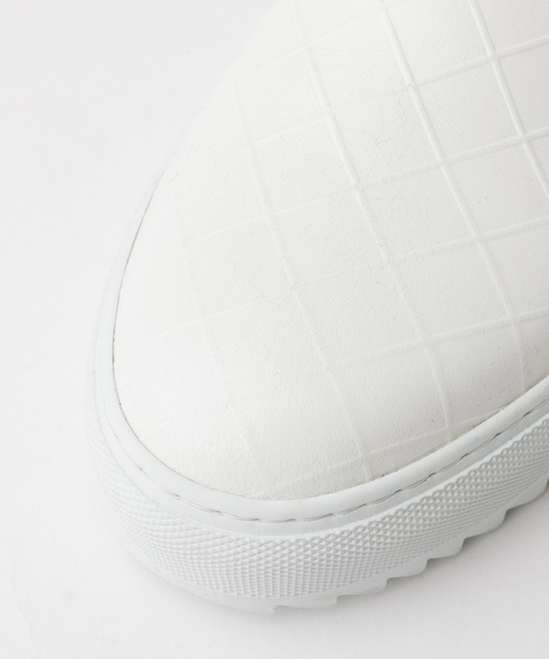 alfredoBANNISTER(アルフレッドバニスター)の「【Margom社】厚底シャークソール 格子 レザー スリッポン スニーカー(スニーカー・メンズ・ブラック/ホワイト・44/43/42/41/40)」の11枚目の写真