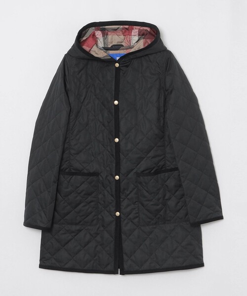 BLUE LABEL CRESTBRIDGE（ブルーレーベルクレストブリッジ）の「【取扱店舗限定】ナチュラルタフタキルティングコート（その他アウター・レディース・ブラック・38/36）」の8枚目の写真