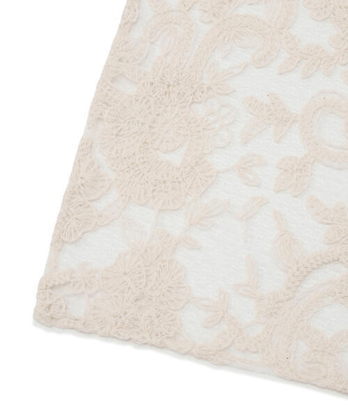 NATURAL BEAUTY BASIC（ナチュラルビューティーベーシック）の「◇レーススカーフ（バンダナ/スカーフ・レディース・ホワイト・FREE）」の5枚目の写真