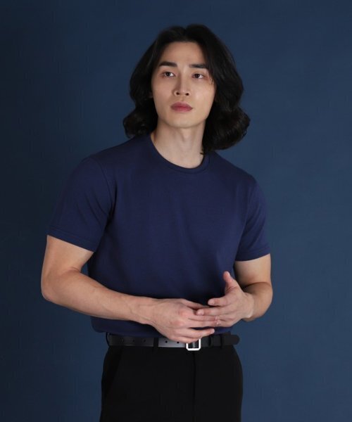 BOASTFIT(ボストピット)の「シグネチャーマッスルフィットコットンモーダル半袖Tシャツオーシャンネイビー(Tシャツ/カットソー・メンズ・その他・M/L/2XL/XL)」の2枚目の写真