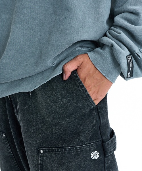 ELEMENT（エレメント）の「ELEMENT/エレメント SHOD PANTS HAMMER W PAINT ロンパン BG021707（その他パンツ・メンズ・ネイビー/ブラック・XL/M/L）」の8枚目の写真