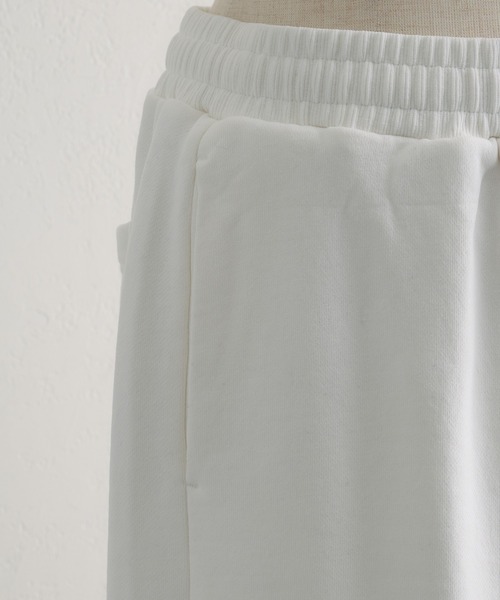 PUAL CE CIN（ピュアルセシン）の「裏毛スウェットパンツ（スウェットパンツ・レディース・グレー/オフホワイト/オートミール・FREE）」の7枚目の写真