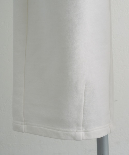 PUAL CE CIN（ピュアルセシン）の「裏毛スウェットパンツ（スウェットパンツ・レディース・グレー/オフホワイト/オートミール・FREE）」の4枚目の写真