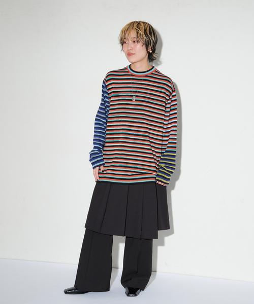 GRISE（グリーズ）の「GRISEスクエアチェーンツキTストラップフラット（その他シューズ・レディース・ブラック/ブルー系その他・25cm/24.5cm/24cm/23.5cm/23cm/22.5cm/22cm）」の8枚目の写真