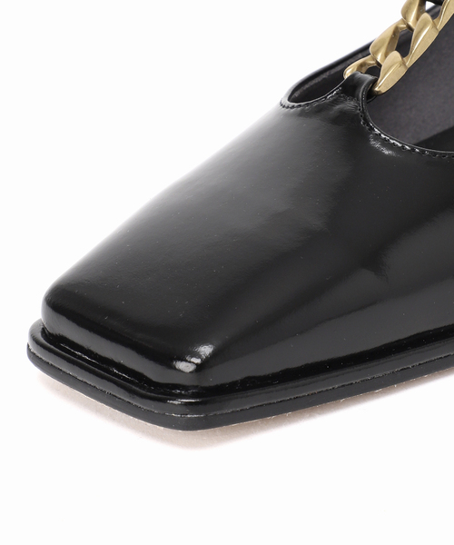 GRISE（グリーズ）の「GRISEスクエアチェーンツキTストラップフラット（その他シューズ・レディース・ブラック/ブルー系その他・25cm/24.5cm/24cm/23.5cm/23cm/22.5cm/22cm）」の20枚目の写真