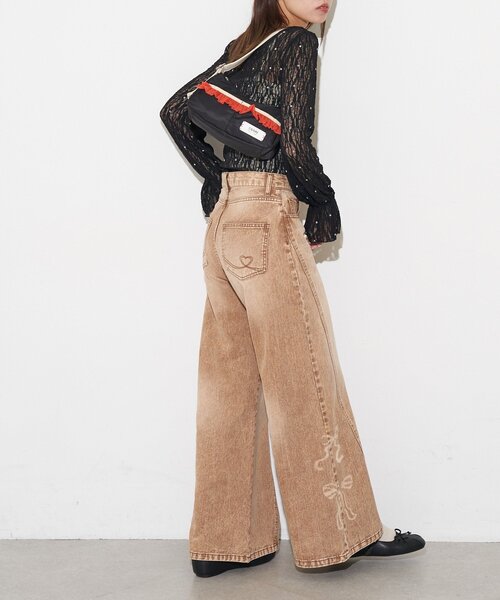 GRAIN(グレイン)の「【GRAIN/グレイン】チュールフリルワンハンドルバッグ(トートバッグ・レディース・ブラック/ブラウン/カーキ・FREE)」の19枚目の写真