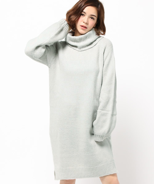 Kastane（カスタネ）の「オフタートルワンピース（ワンピース・レディース・ブラウン/グレー/サーモンピンク・FREE）」の13枚目の写真