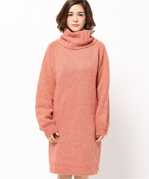 Kastane（カスタネ）の「オフタートルワンピース（ワンピース・レディース・ブラウン/グレー/サーモンピンク・FREE）」の4枚目の写真