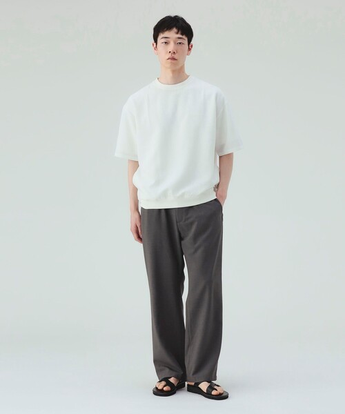 BEAMS HEART(ビームスハート)の「ポリエステル ドビー ワイド スラックス(ウォッシャブル)(スラックス・メンズ・グレー/ブラック・L/M/S/XL)」の18枚目の写真