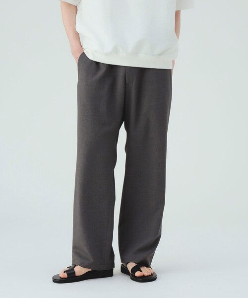 BEAMS HEART(ビームスハート)の「ポリエステル ドビー ワイド スラックス(ウォッシャブル)(スラックス・メンズ・グレー/ブラック・L/M/S/XL)」の8枚目の写真
