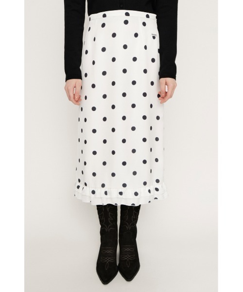 SLY（スライ）の「MICHIXSLY DOTS SK ミチスライドットスカート 冬服 春服（スカート・レディース・ブラウン系その他2/ホワイト系その他2・2/1）」の10枚目の写真