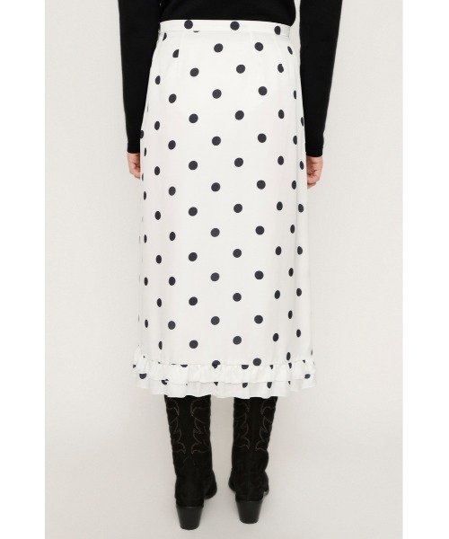 SLY（スライ）の「MICHIXSLY DOTS SK ミチスライドットスカート 冬服 春服（スカート・レディース・ブラウン系その他2/ホワイト系その他2・2/1）」の12枚目の写真
