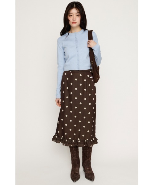 SLY（スライ）の「MICHIXSLY DOTS SK ミチスライドットスカート 冬服 春服（スカート・レディース・ブラウン系その他2/ホワイト系その他2・2/1）」の14枚目の写真